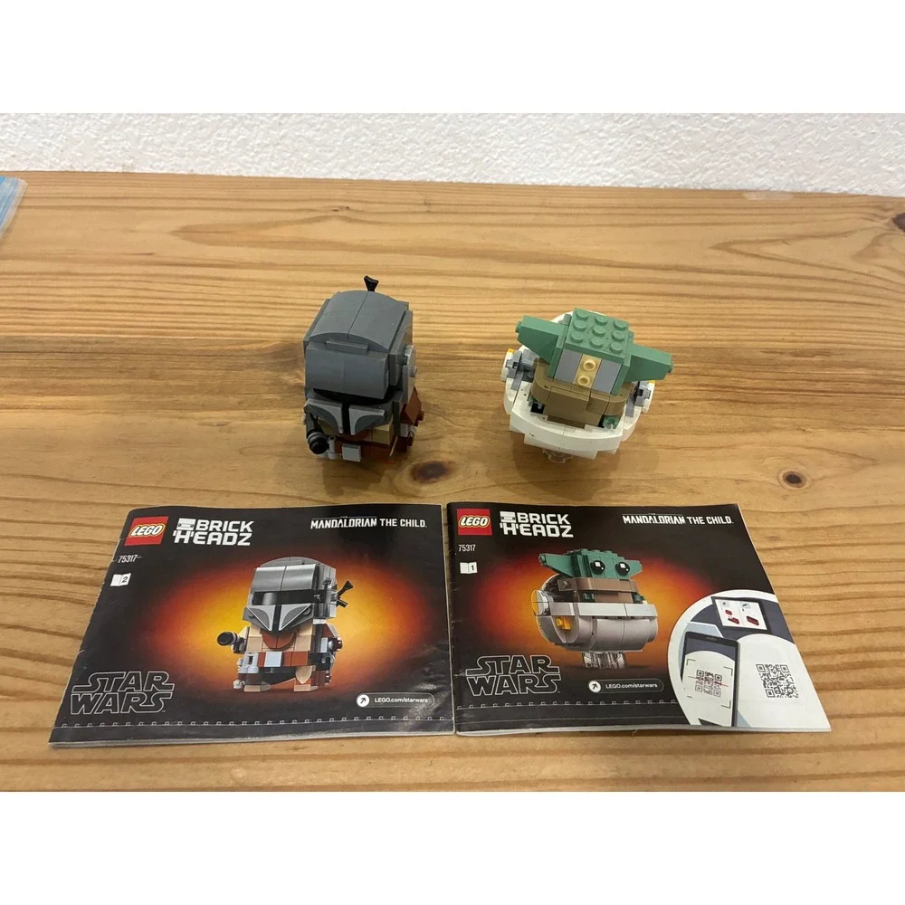 LEGO Star Wars BrickHeadz The Mandalorian & The Child 75317 Grogu Set Incomplete